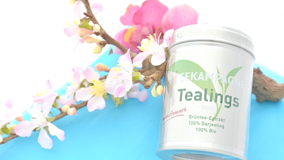 Grüntee-Extrakt-Kapseln "Tealings" von Teekampagne