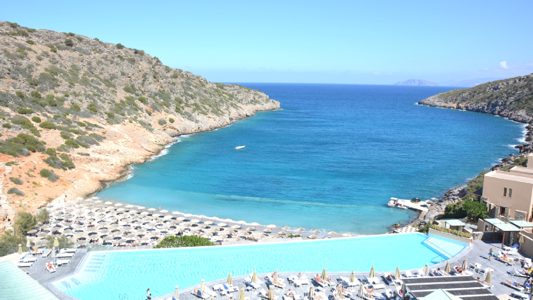 Aussicht vom Hotel auf Kreta