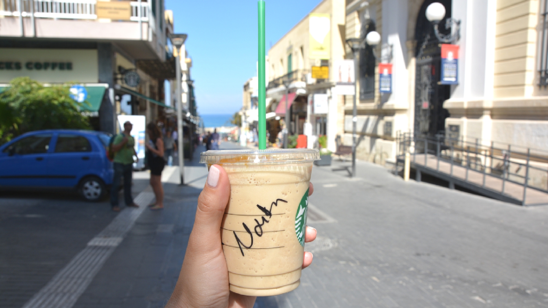 Ein Starbucks-Kaffee in Heraklion
