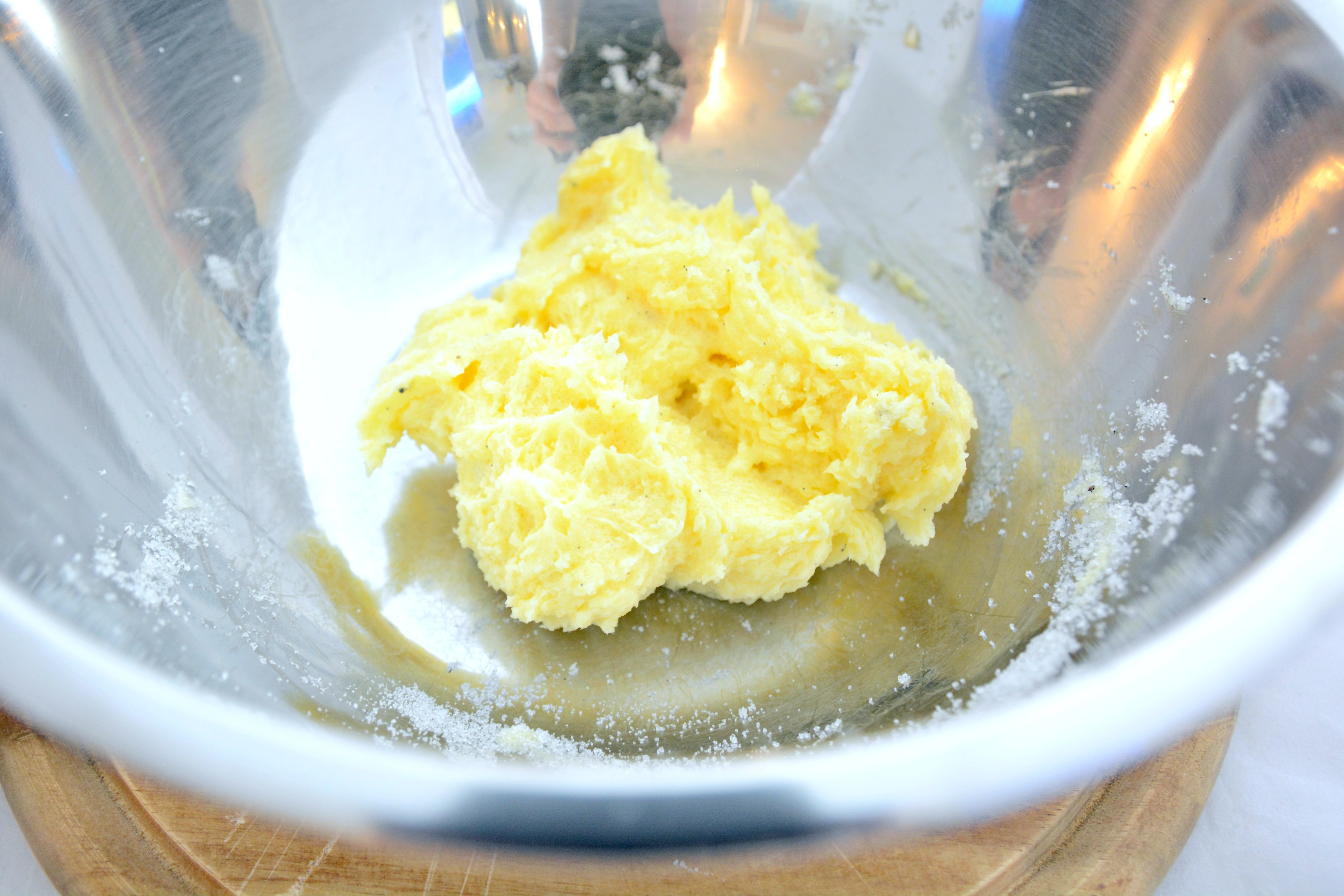 Glutenfreie Waffeln: Butter-Zucker-Gemisch