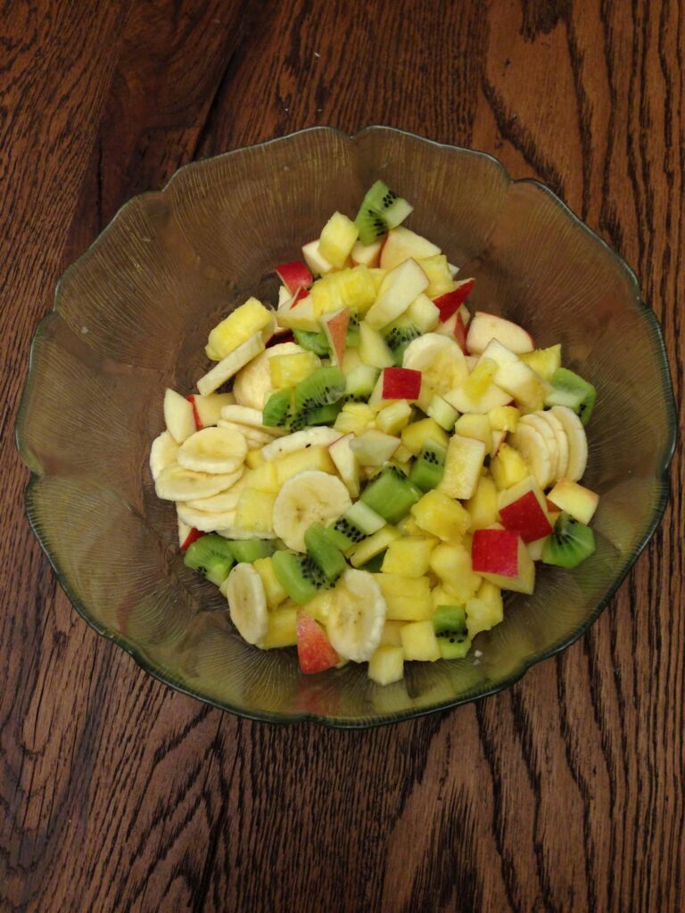 Vegan für 5 Tage - Mein Experiment Teil 1 2 obstsalat