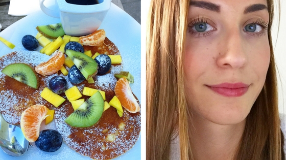 insta rueckblick kw 37 pancakes mit obst selfie nahaufnahme1