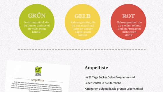 Zucker Detox - Besser leben nach 22 Tagen ohne Zucker! 3 zucker detox ampelliste1