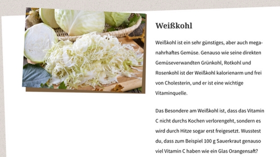 22 Tage Zucker Detox Programm: Meine zuckerfreie Zeit 4 zucker detox weisskohl1