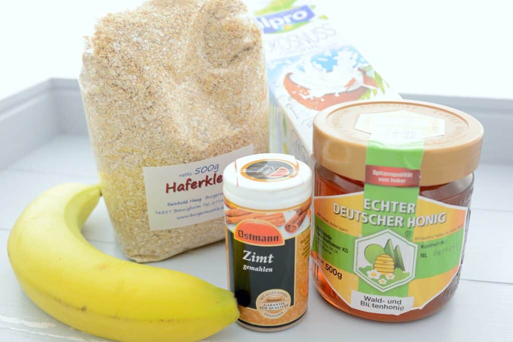 Healthy Breakfast - 3 gesunde Frühstücksideen 2 healthy breakfast zutaten porridge1