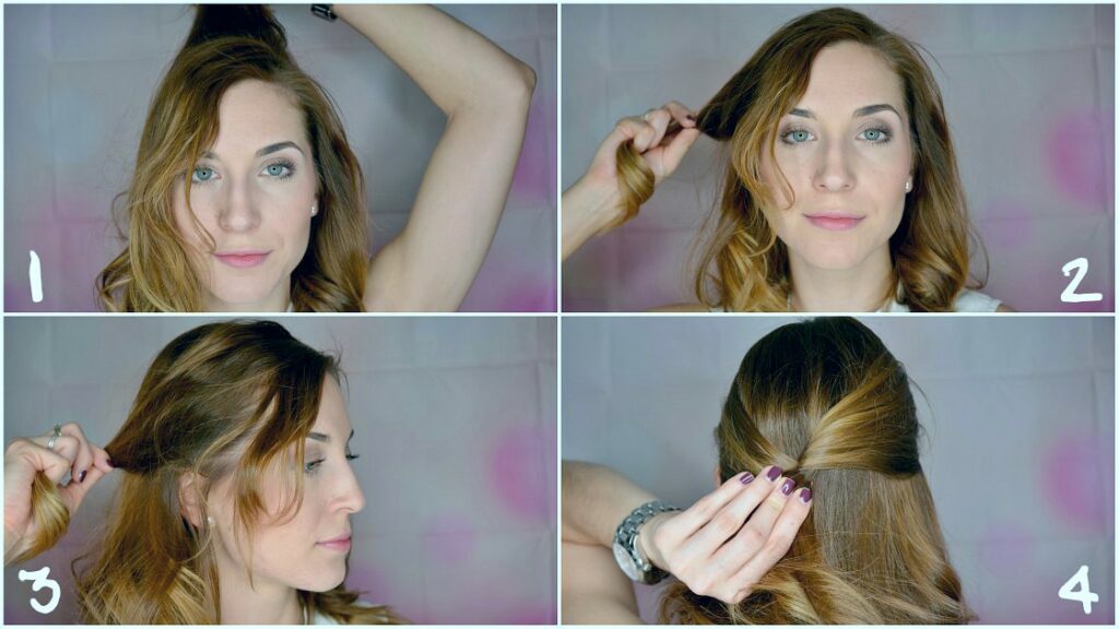 Long Bob Styles - 3 einfache Frisuren 6 long bob steckfrisur collage1