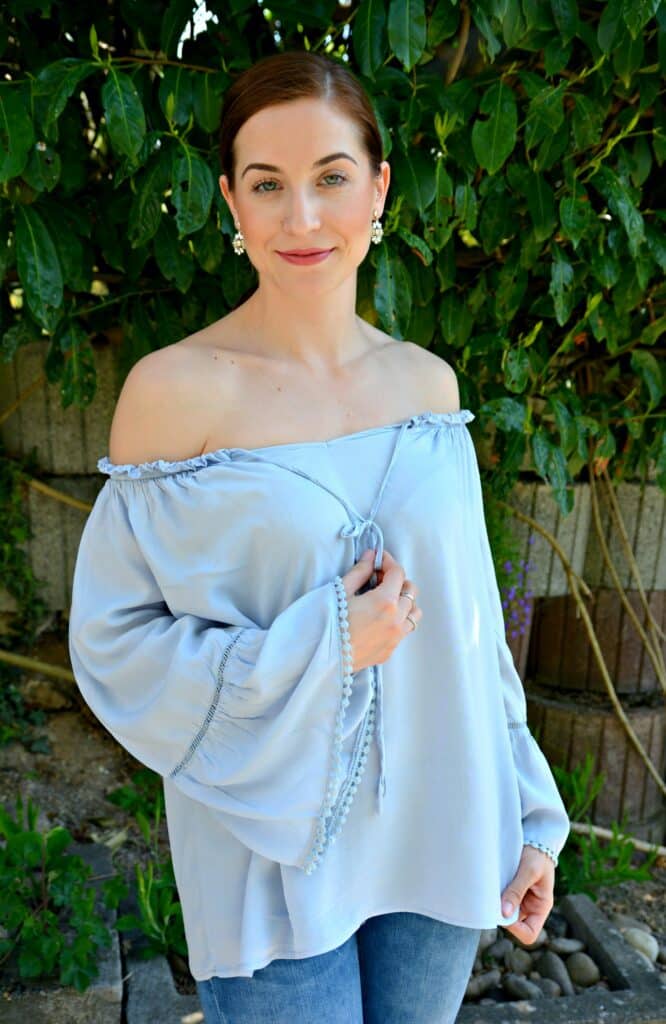 Frühlingsoutfit: It's all about the blouse! 8 shein bluse blau 171