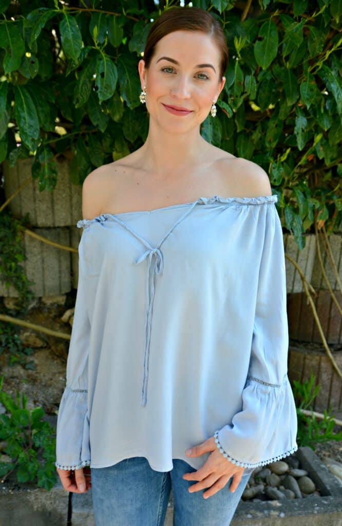 Frühlingsoutfit: It's all about the blouse! 7 shein bluse blau 181
