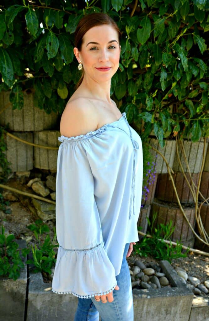 Frühlingsoutfit: It's all about the blouse! 10 shein bluse blau 191