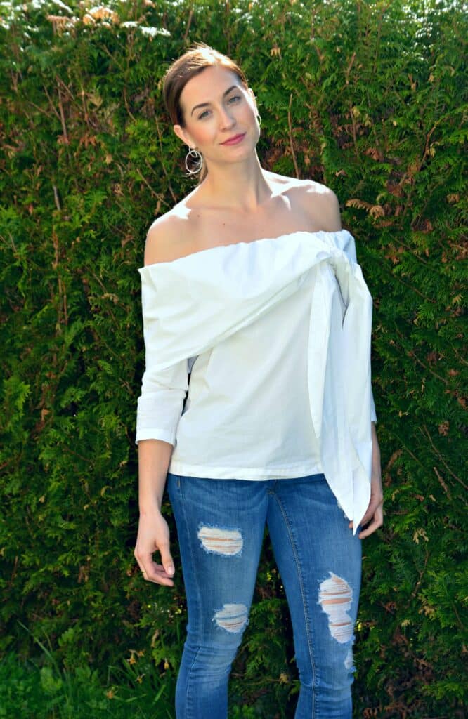 Frühlingsoutfit: It's all about the blouse! 3 shein bluse weiss 11