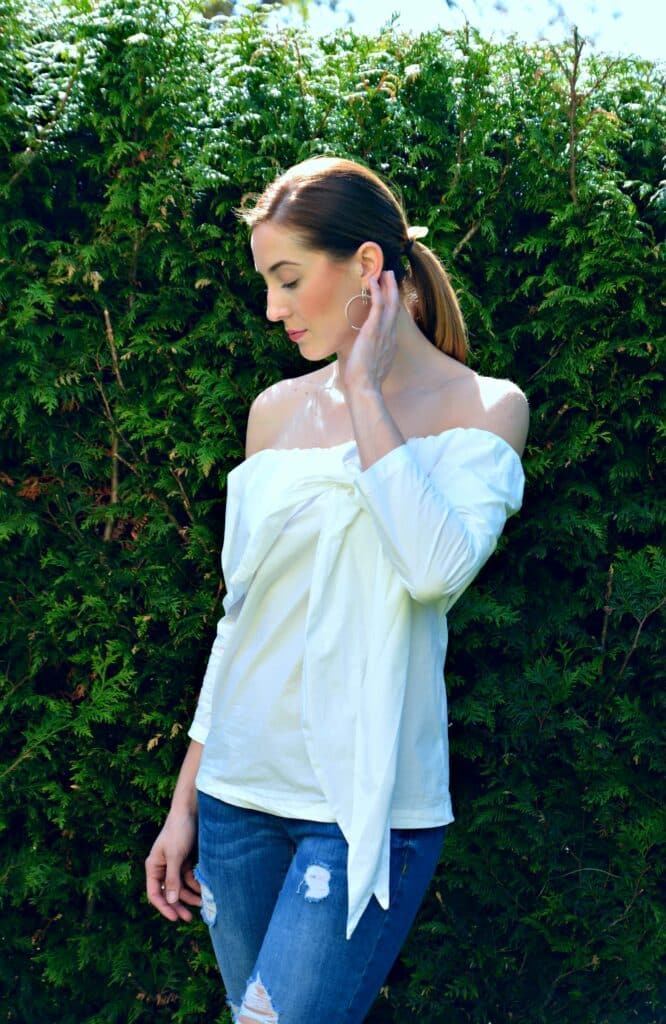 Frühlingsoutfit: It's all about the blouse! 6 shein bluse weiss 71