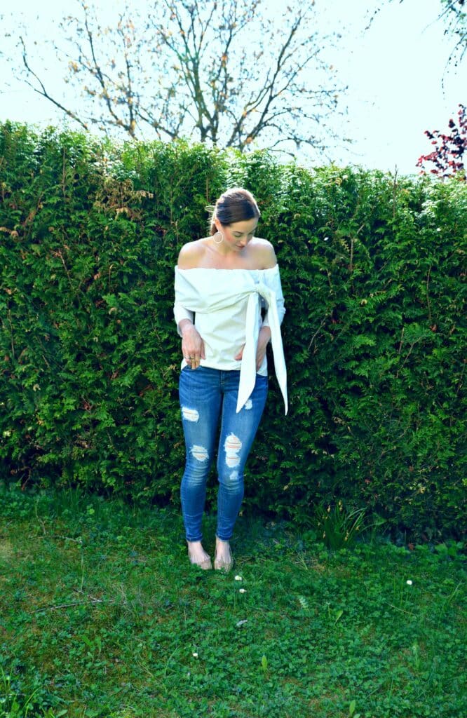 Frühlingsoutfit: It's all about the blouse! 5 shein bluse weiss 81