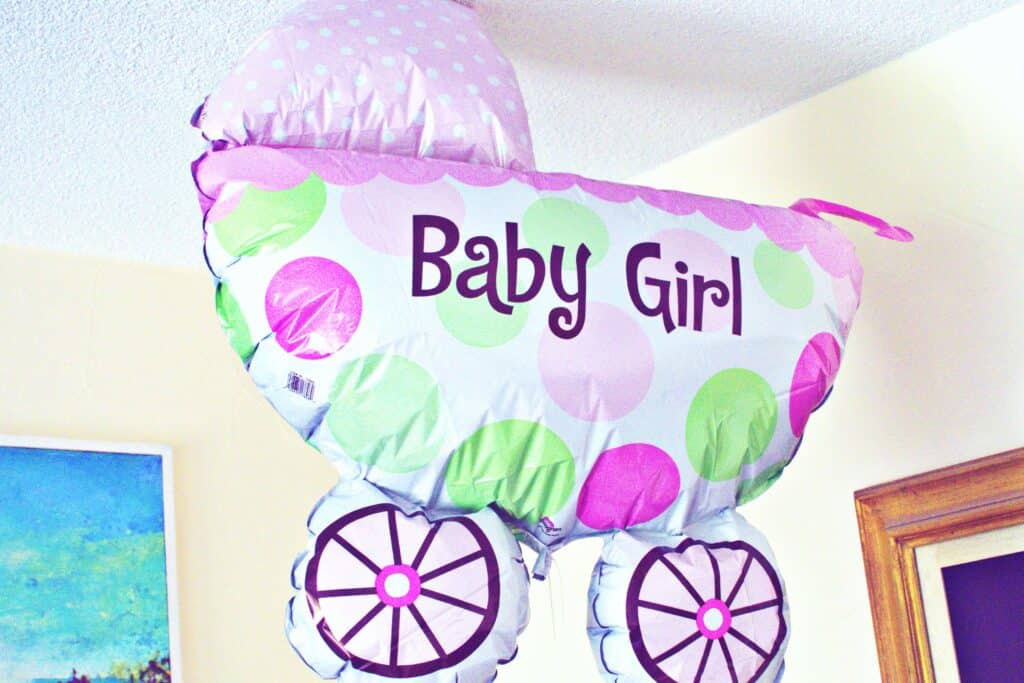 babyparty organisieren ballon1