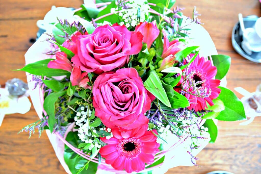 Mein 27. Geburtstag 11 mein geburtstag blumenstrauss schwester1