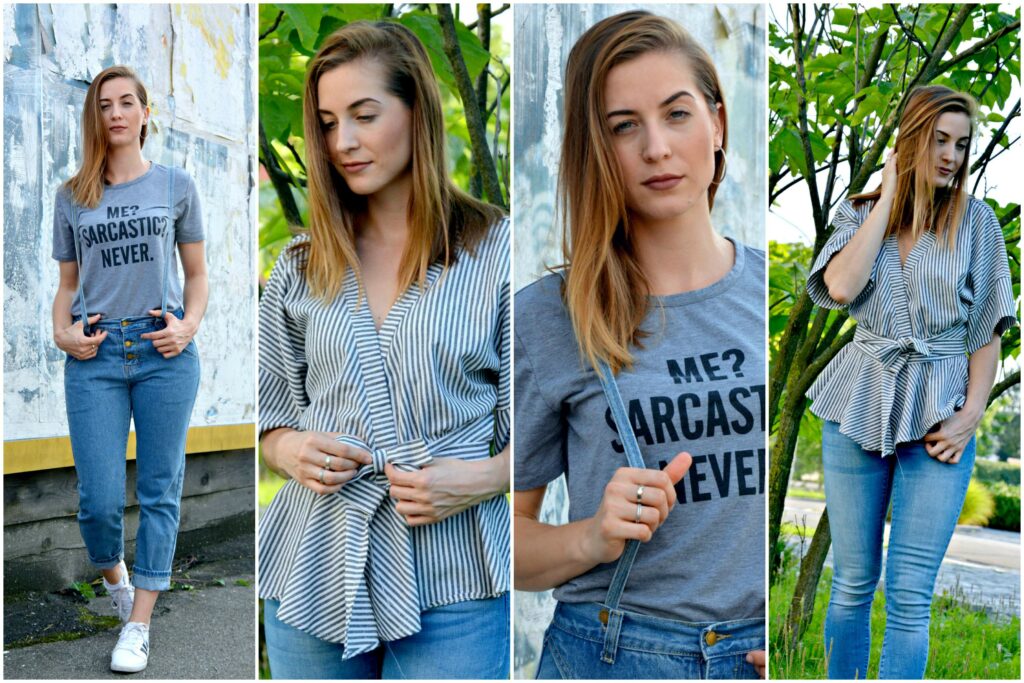 Jeans Braces, Sarcasm & A Wrap Blouse: My ROMWE Fashion 2 coll 31