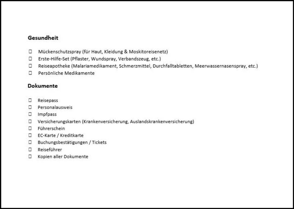 Mein Südafrika #5: Die perfekte Südafrika Packliste 5 sa packliste teil221