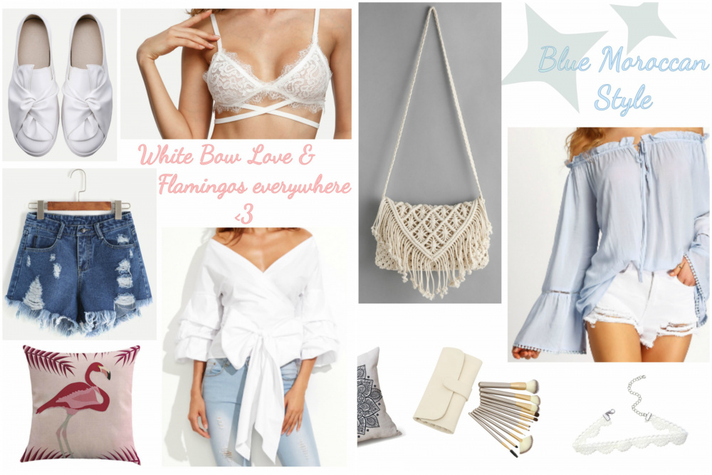 White Bow Love & Blue Moroccan Style I My SheIn Wishlist